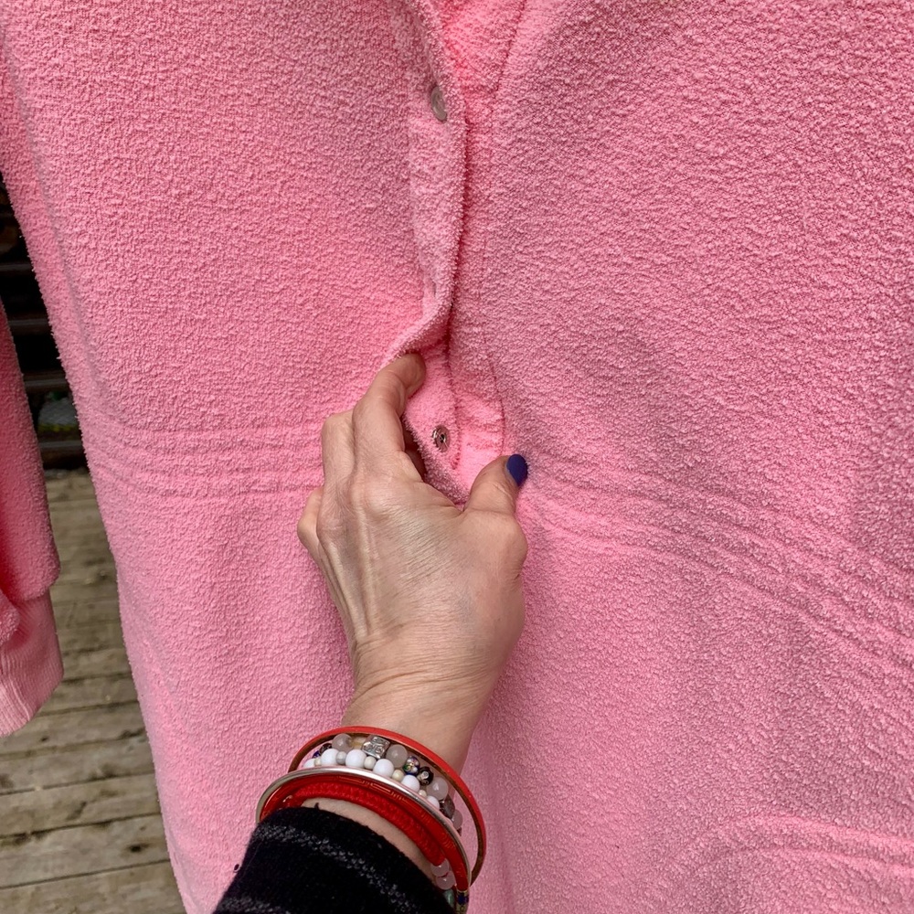 Vintage Cuddler Pink Lounge Onesie Jumpsuit / Combo Cuddler Rose Pyjama S/M - Picture 7 of 11